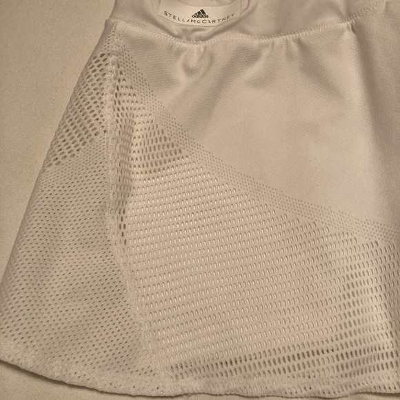 Stella McCartney / adidas tennis skirt white, size L with netting inlay one side - Picture 5 of 5